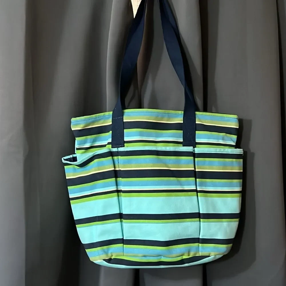 EUC Eddie Bauer Striped Diaper Bag – 100% Cotton